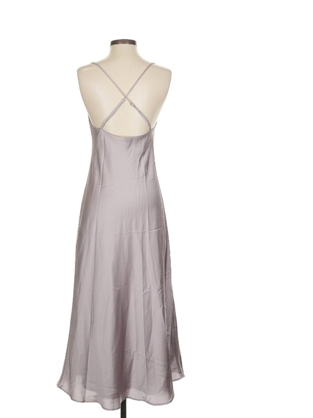 Show Me Your MuMu Lavender Maxi Slip Satin Dress